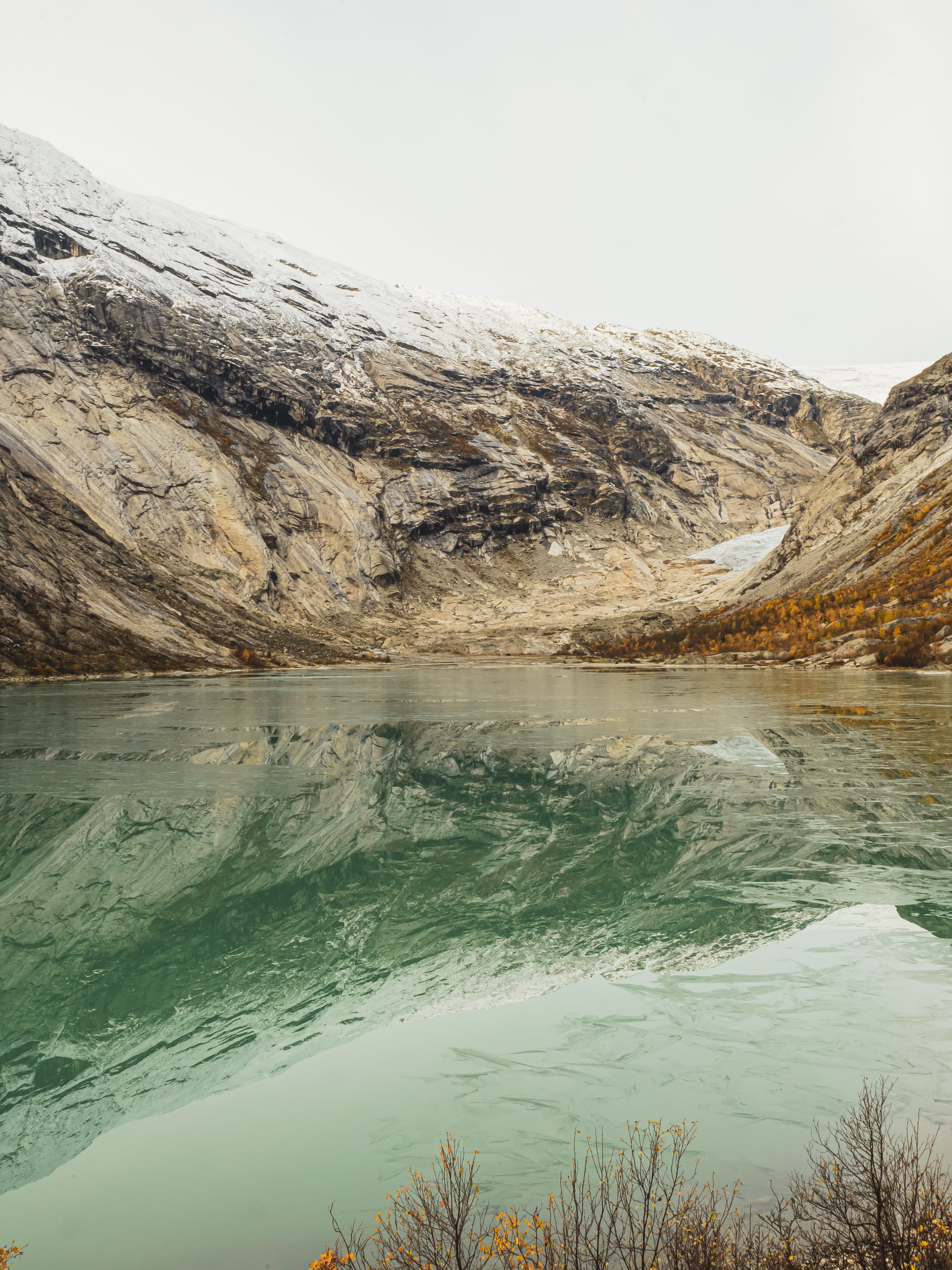 Glacial Mirror in Autumn Stone