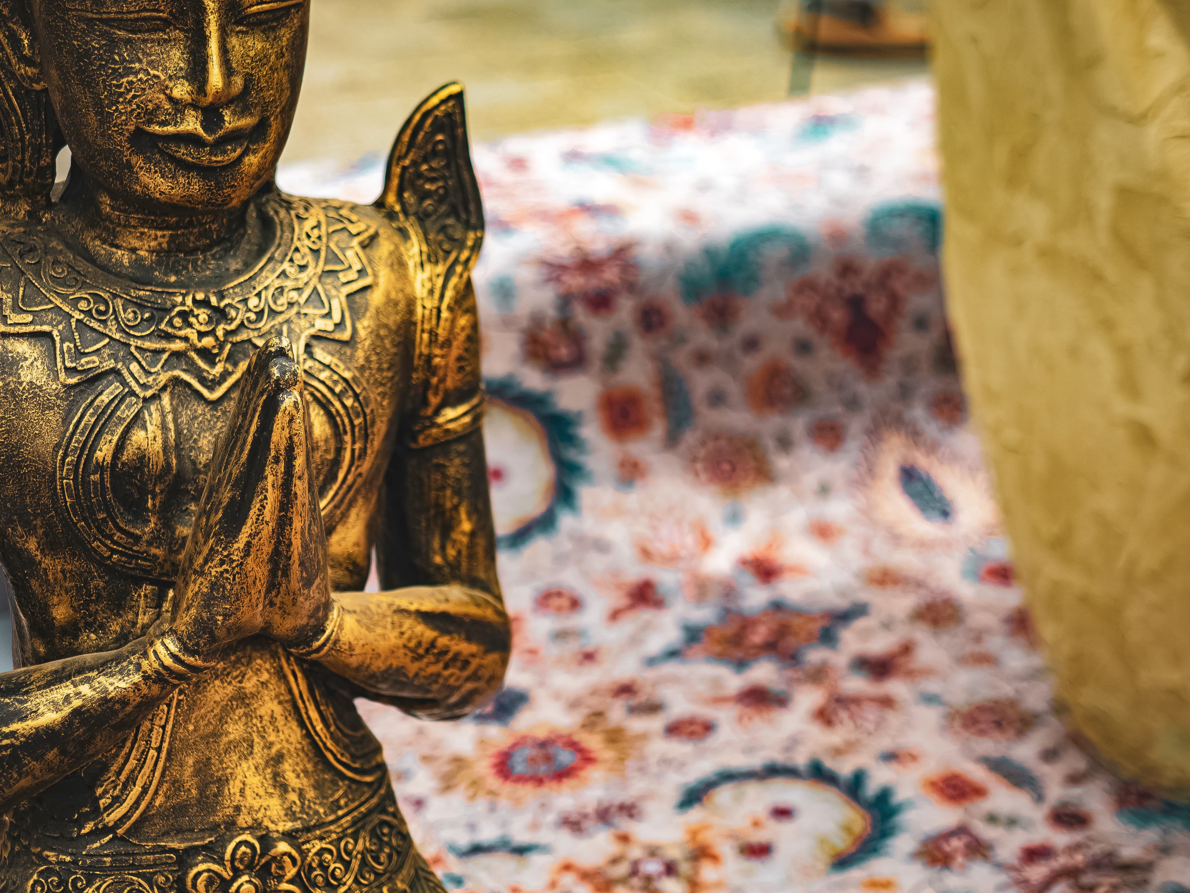 Golden Buddha in Quiet Contemplation