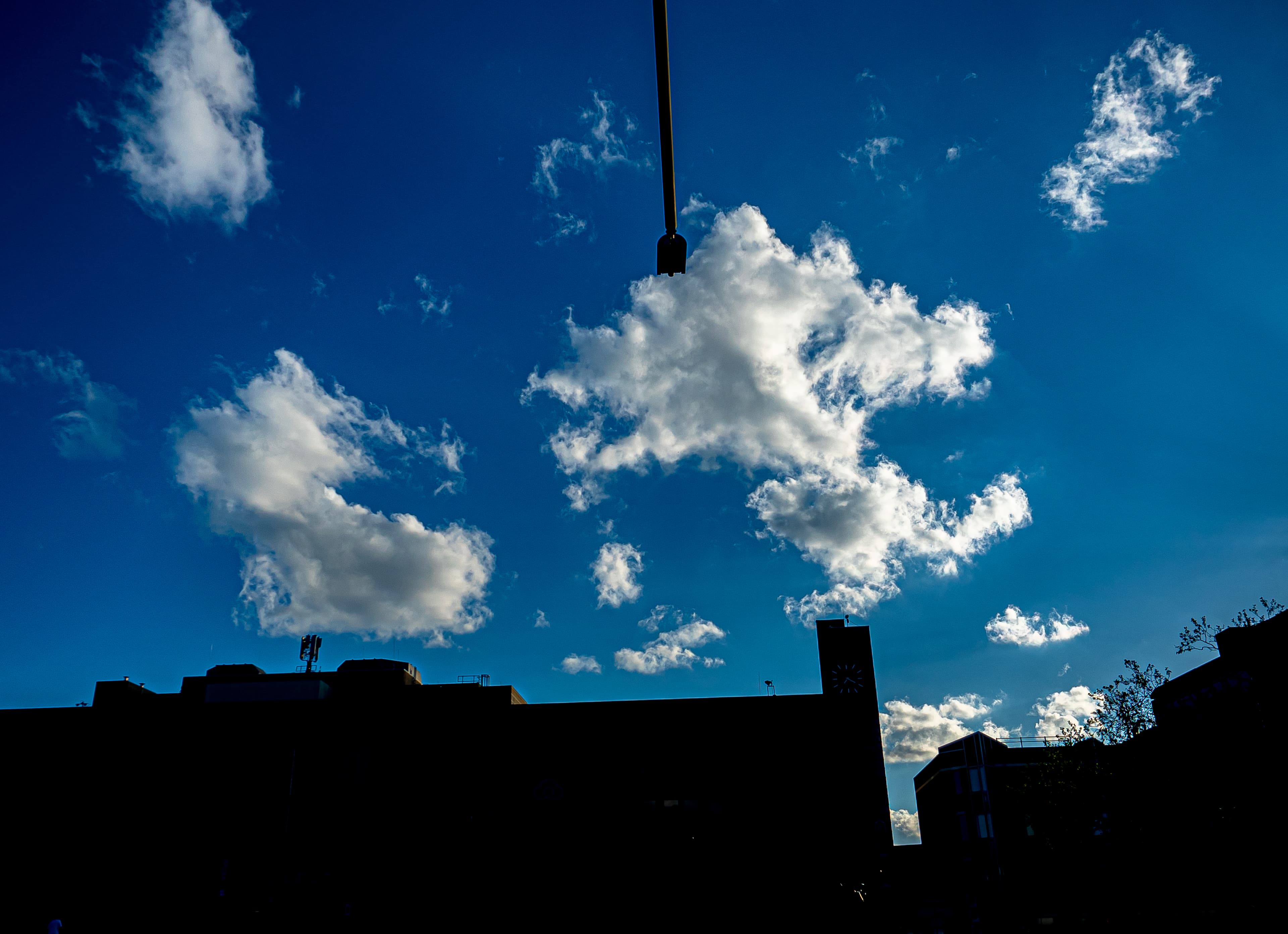 Silhouette and Sky Above the City